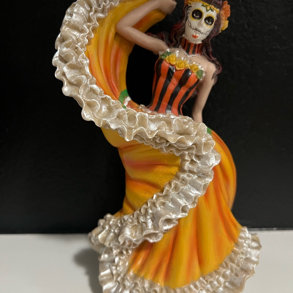 Colorful Day of the Dead Figurine